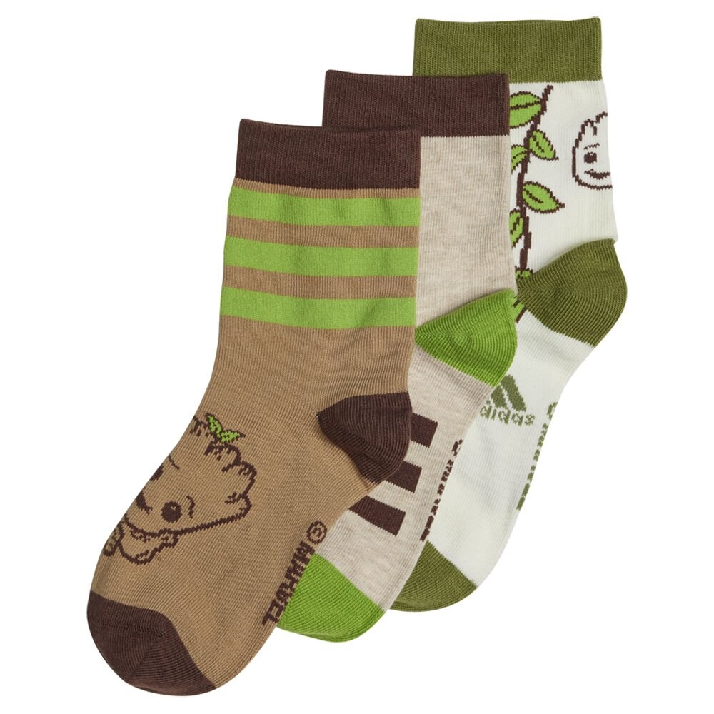 

Носки adidas Marvel I Am Groot Crew 3 шт, разноцветный
