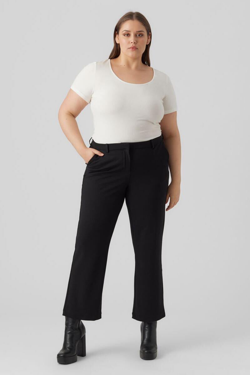

Свободные прямые брюки больших размеров Vero Moda Curve, черный