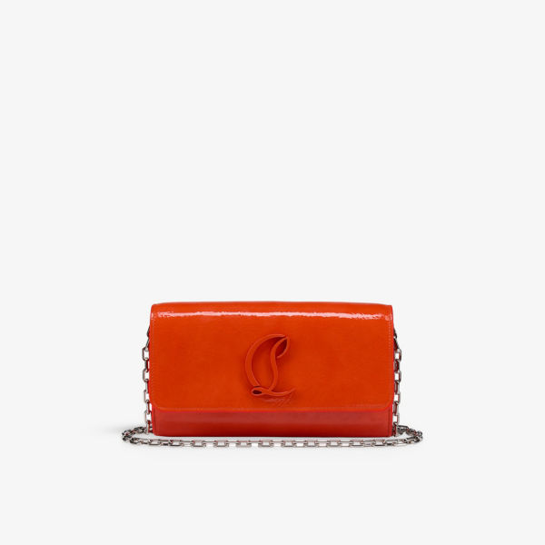 

Кошелек на цепочке Loubi54 из кожи Christian Louboutin, цвет magma