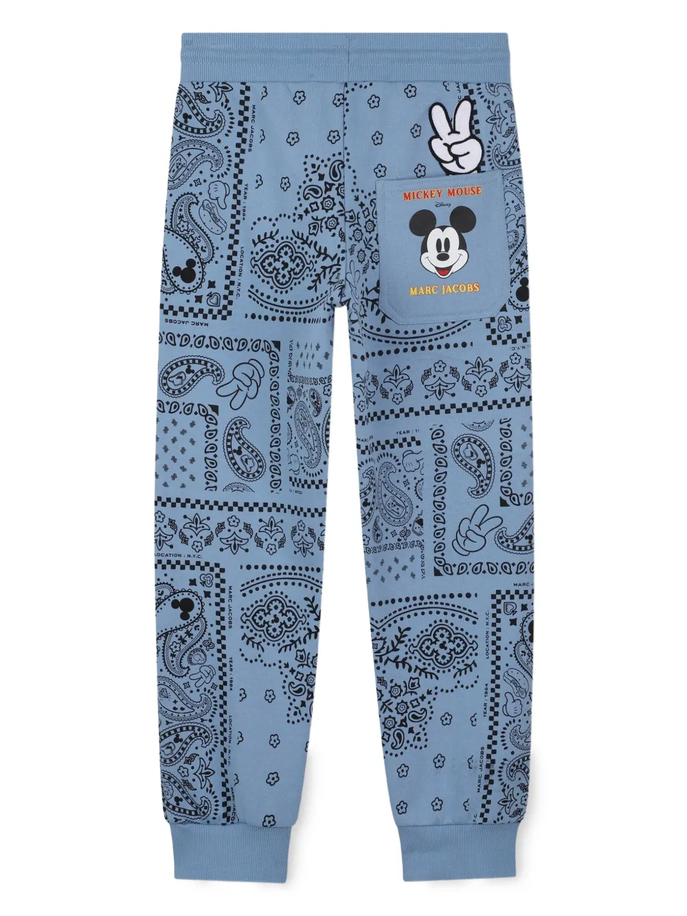 Спортивные брюки с принтом из коллаборации с Disney Marc Jacobs Kids, синий — фото 2