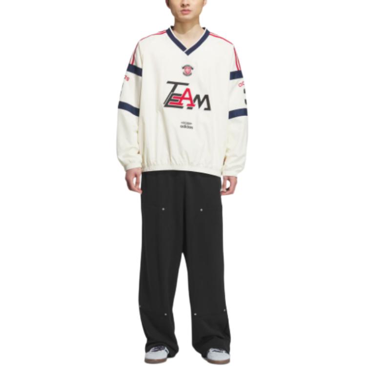 Свитшот fw25 team woven Adidas Originals, слоновая кость — фото 3