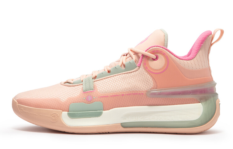 

Баскетбольные кроссовки Basketball Shoes Men Low-Top Soft Pink/light Gray-green 361°