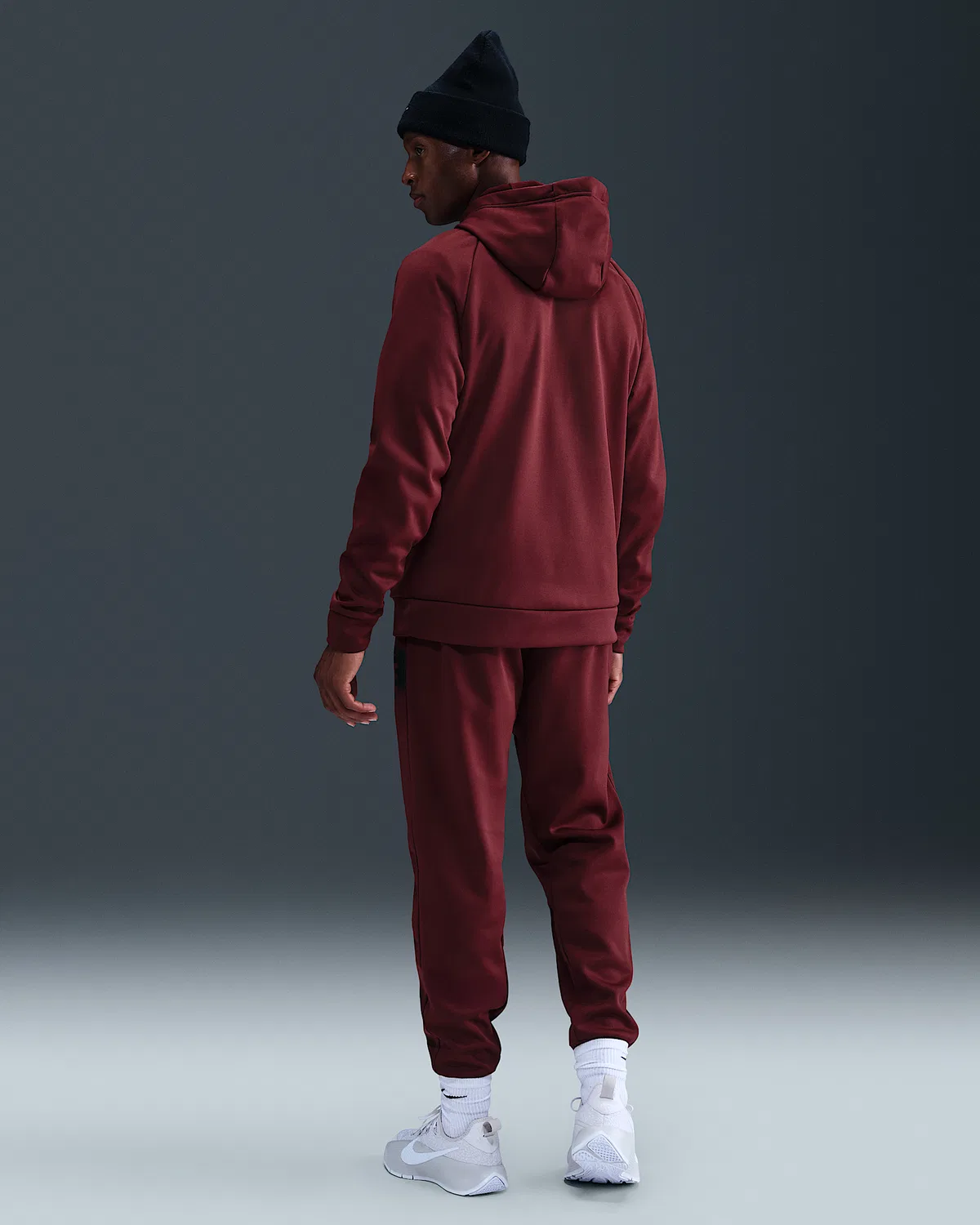 Мужские флисовые джоггеры Nike Therma-FIT, Dark Team Red — фото 4