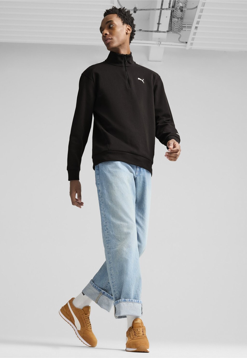 

Кроссовки на шнуровке ST RUNNER Puma, коричневый