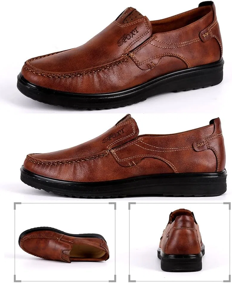 Лоферы из натуральной кожи мужские, Penny Loafers, коричневый Zentavi — фото 3