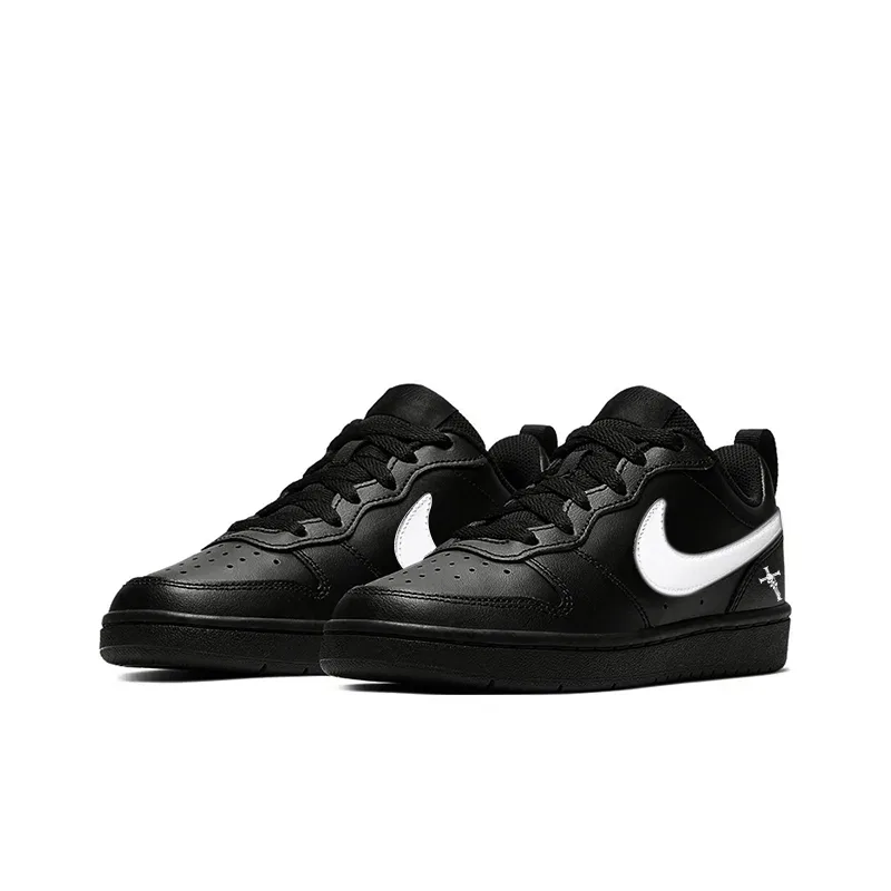 Кроссовки для скейтбординга Court Borough Synthetic Leather Low Top Black White Rose Cross Nun Nike — фото 4