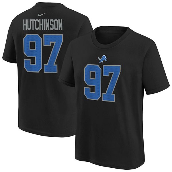 

Футболка с именем и номером игрока Detroit Lions Aidan Hutchinson Nike