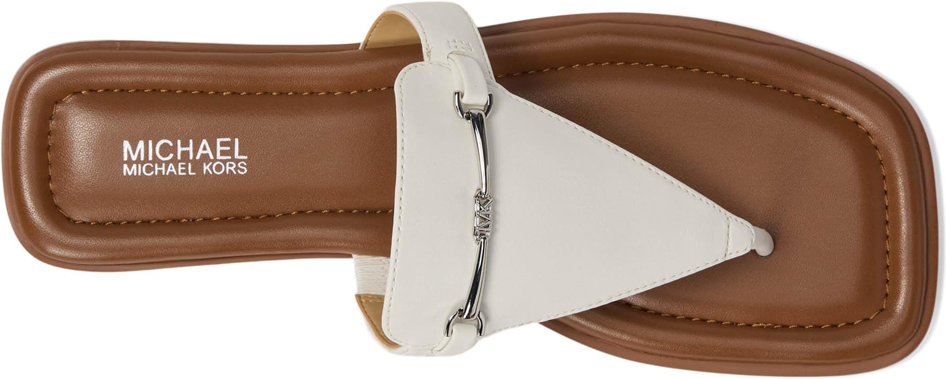Сандалии MICHAEL Michael Kors Women's Lena Thong, Optic White 1 — фото 2