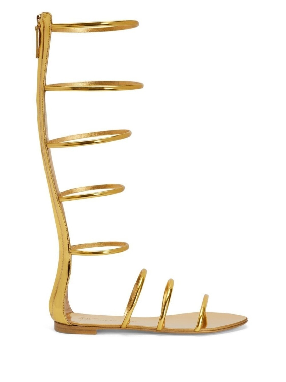 Giuseppe Zanotti сандалии-гладиаторы Super Intrigo, золотистый