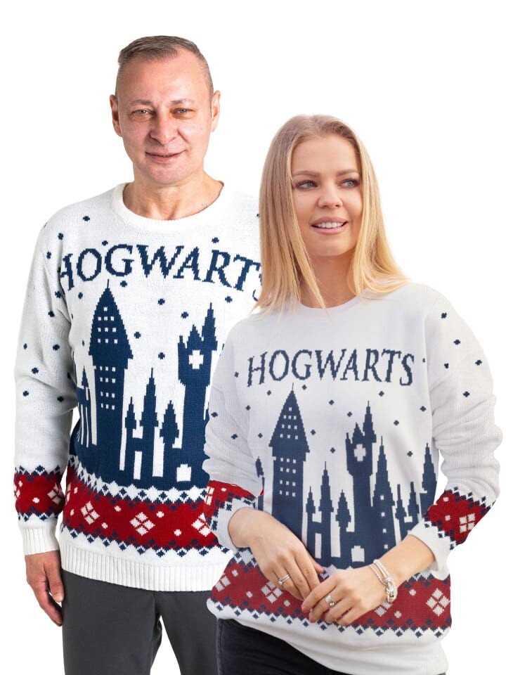 

Пуловер United Labels Harry Potter Winterpullover Hogwarts Winter Pullover Ugly Sweater, белый