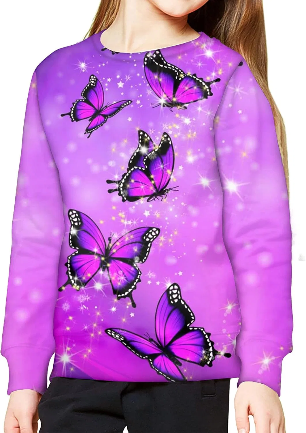Детский свитшот, космический принт, ZPINXIGN, Butterfly Galaxy