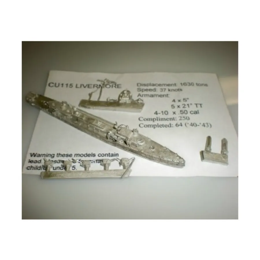 

Ливермор, Figurehead Ships - WWII Coastal Forces - United States (1:1250) (Noble Miniatures)