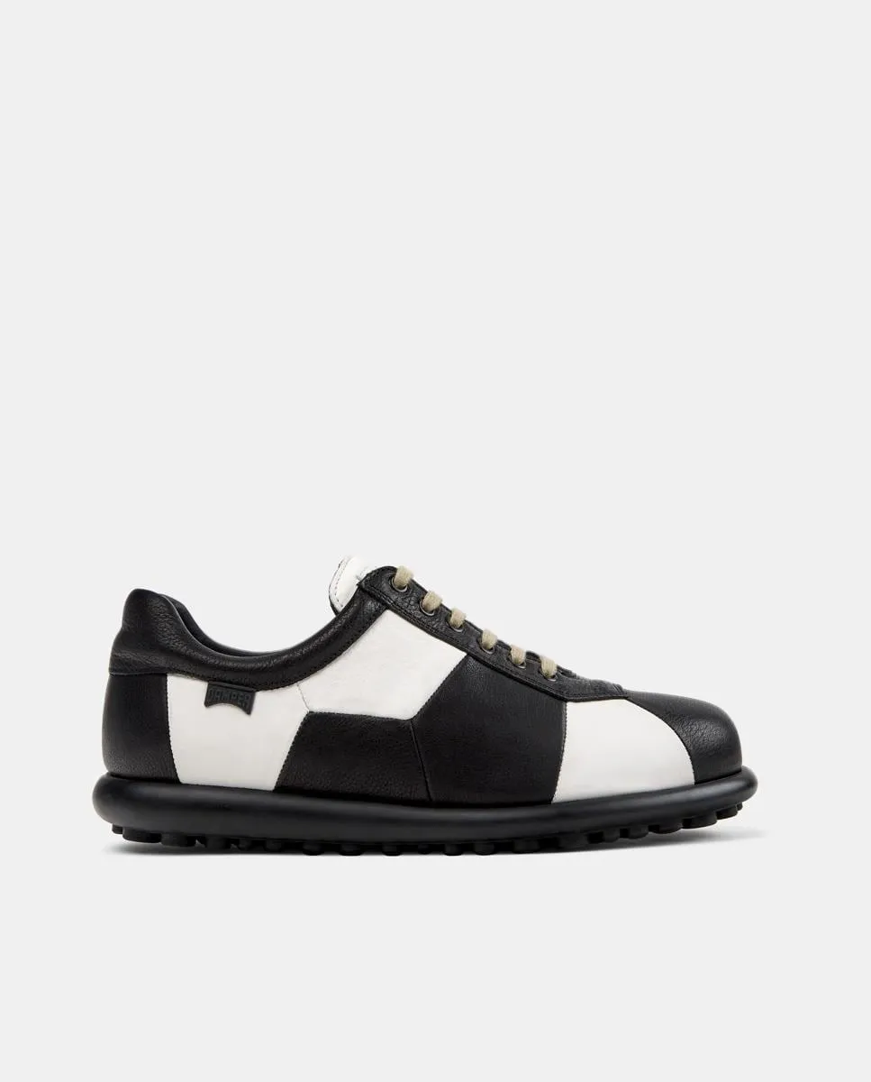 Женские кожаные кроссовки Pelotas Ariel Hella Twins со шнурками Camper, черный