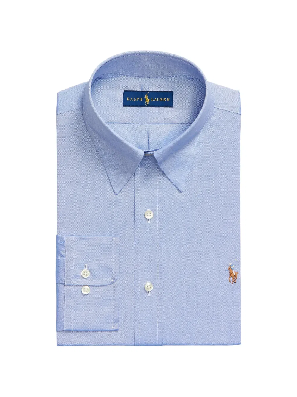 Рубашка с накладными карманами и пуговицами Polo Ralph Lauren, синий