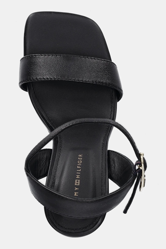 Кожаные сандалии на высоком каблуке HIGH HEEL LEATHER SANDAL Tommy Hilfiger, черный — фото 4
