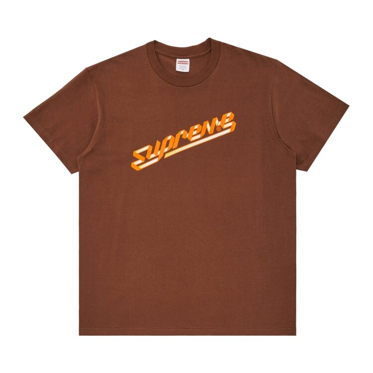 

Футболка Supreme Banner 'Brown', коричневый