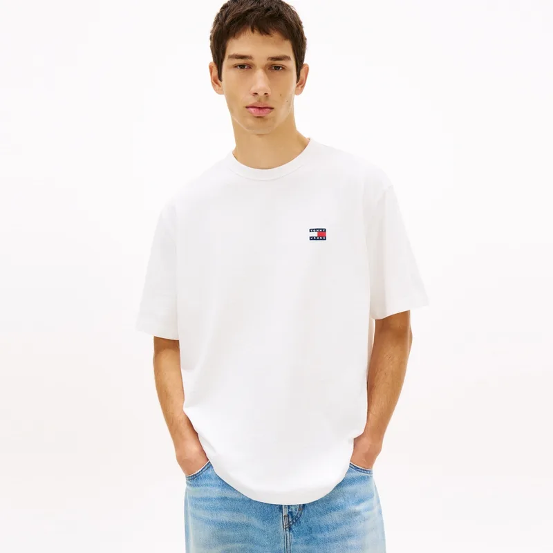Футболка мужская с круглым вырезом Tommy Hilfiger, White YBL — фото 4