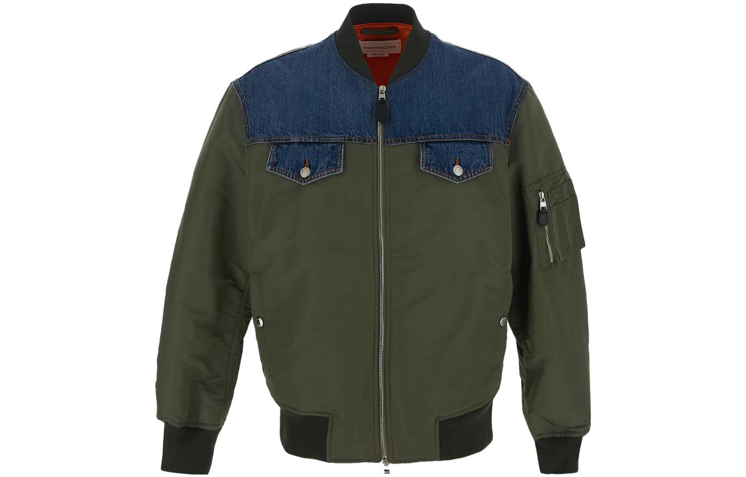 

Alexander McQueen Куртка мужская армейского зеленого цвета, Army Green