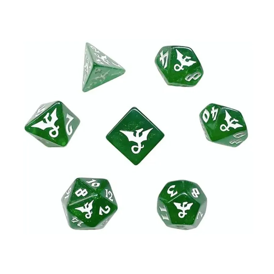 

Набор блесток Poly Set — Veridius с белым (7), Dragon Dice (Black Oak)