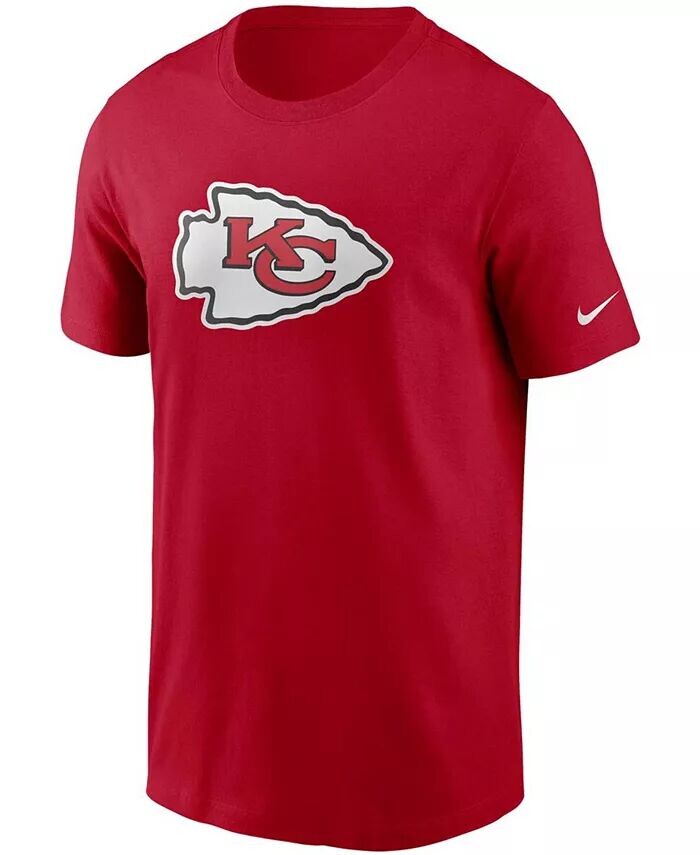 Мужская красная футболка с логотипом Kansas City Chiefs Primary Nike — фото 3