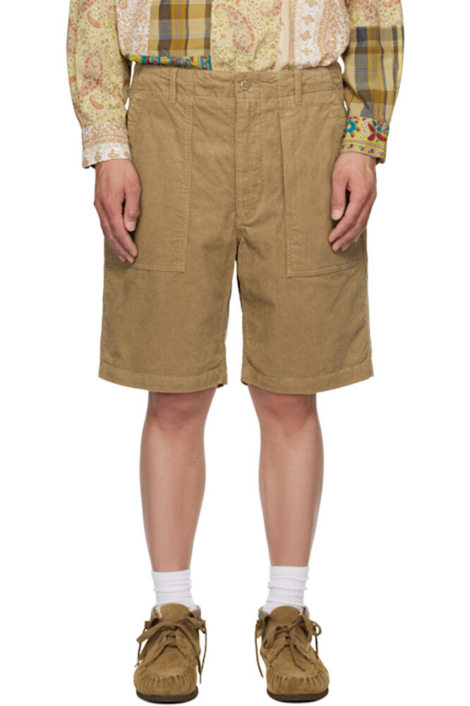 

Укороченные шорты цвета хаки Engineered Garments