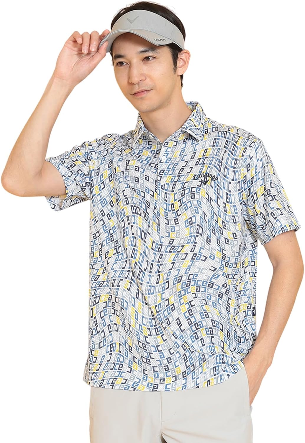 

Мужская поло-рубашка Callaway C25134120 с коротким рукавом (впитывающая пот, быстросохнущая, с текстурированной сеткой) / для гольфа, синий