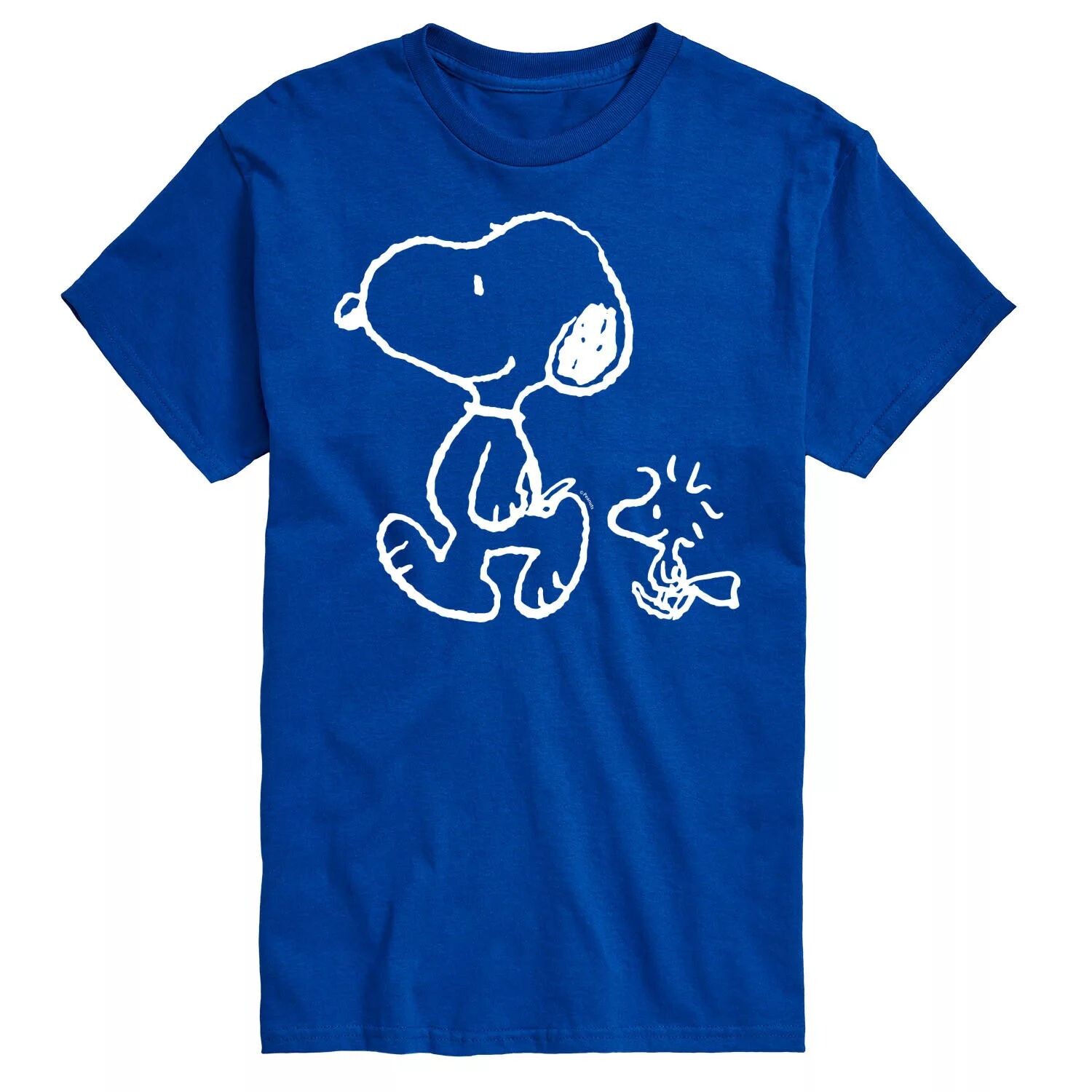 

Футболка с рисунком Big & Tall Peanuts Snoopy Woodstock Walk Licensed Character, синий