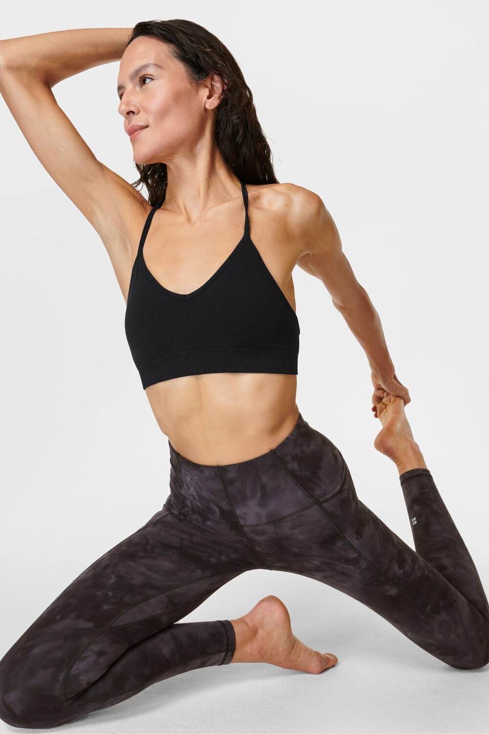 

Бесшовный бюстгальтер для йоги Mindful Flex Sweaty Betty, черный