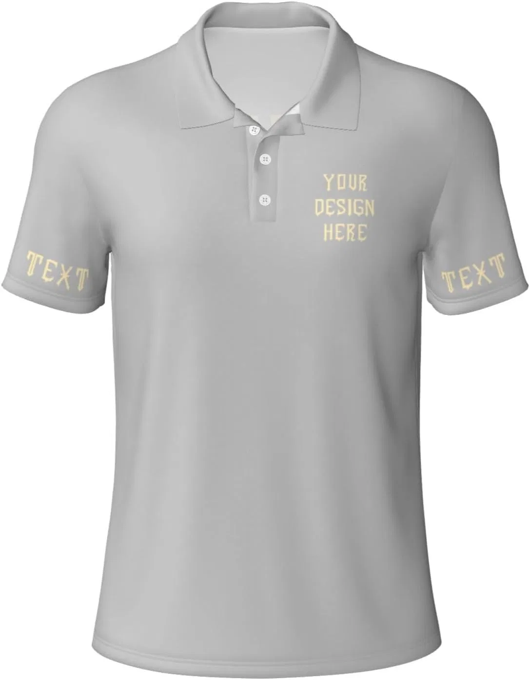 Пиджачная футболка для мужчин Personalized Golf Shirt for Grandpa, Silve