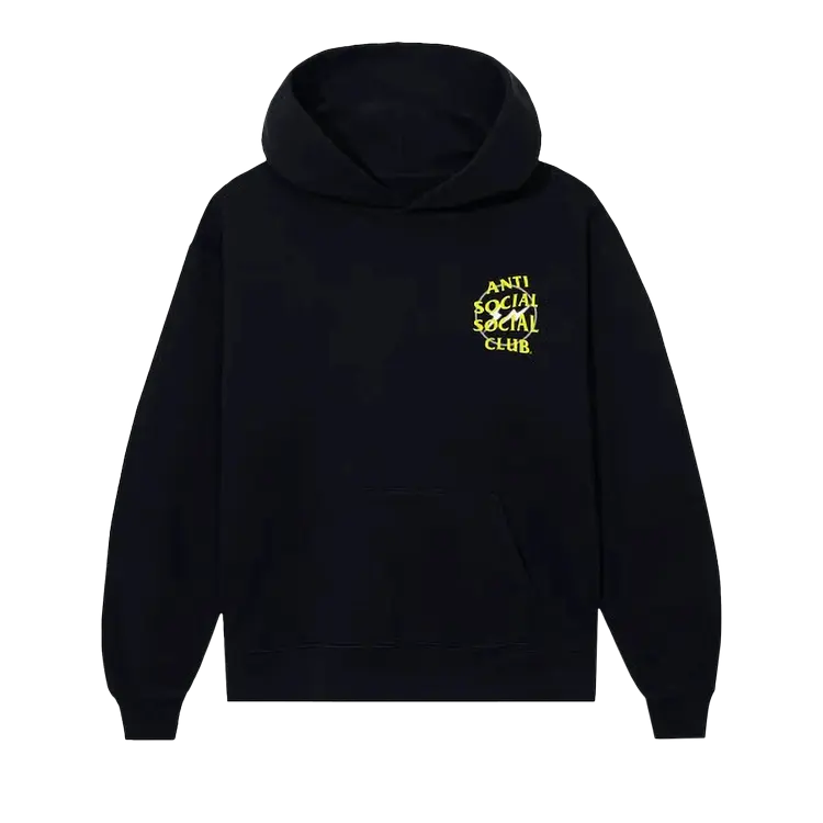 

Худи Anti Social Social Club x Fragment Half Tone 'Black/Yellow', черный