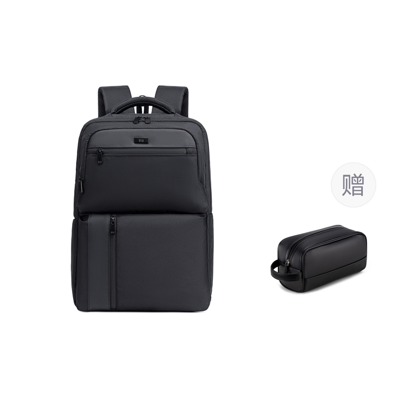 

HLA Полиэстеровый рюкзак для ноутбука Tubas мужской черный/темно-синий, Classic Black Carry-on+Toiletry Bag[21L Large Capacity+Fits 16-Inch Laptops+1-3 Days Short Trips]