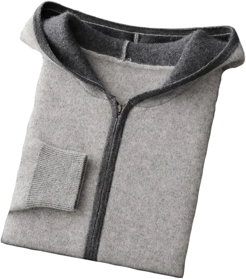 

Мужской худи кардиган с цветными блоками и молнией