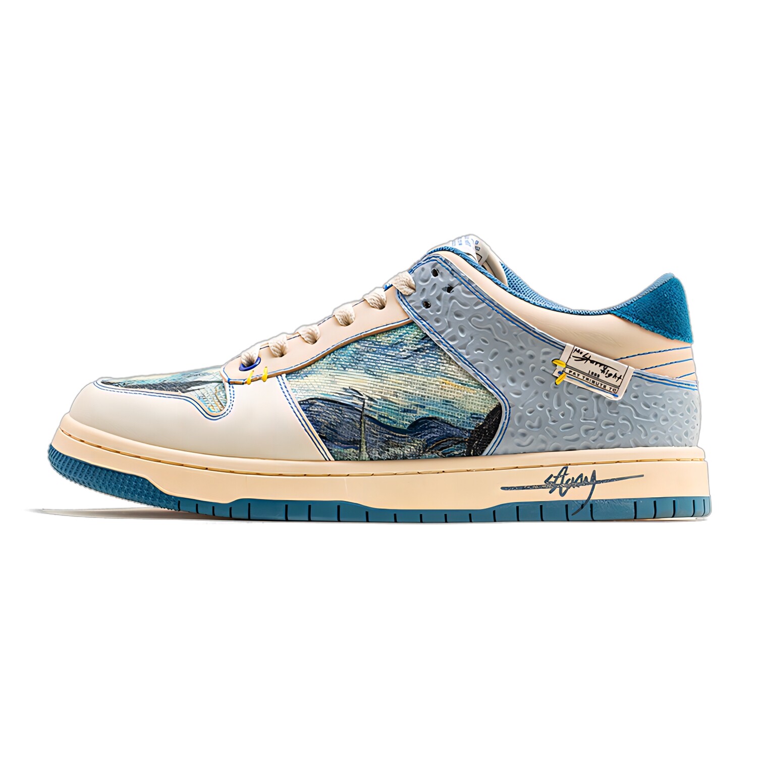 

Кроссовки MR.A Skateboarding Shoes Unisex Low-top White/blue, голубой, Синий, Кроссовки MR.A Skateboarding Shoes Unisex Low-top White/blue, голубой