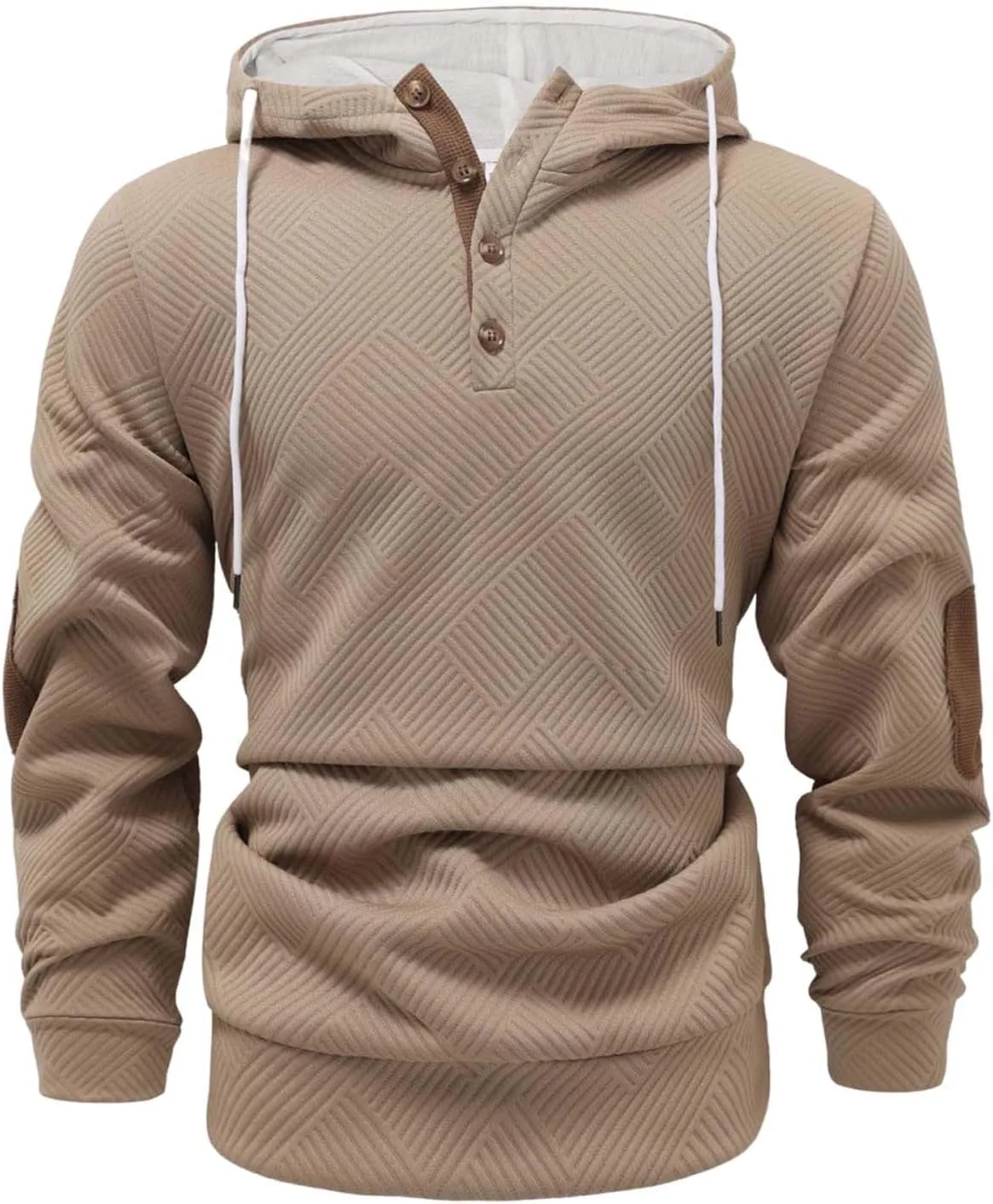 

Мужская толстовка с капюшоном Casual Cotton, длинный рукав, на четверной застежке