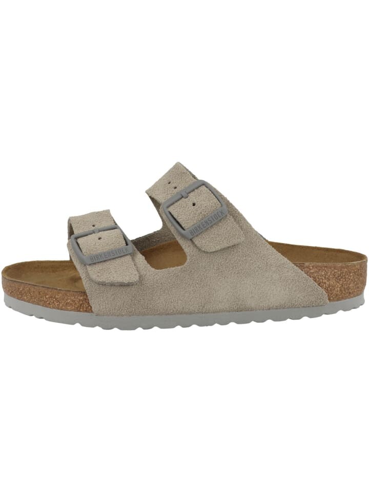 

Сандалии Birkenstock Sandale Arizona Veloursleder normal, серый
