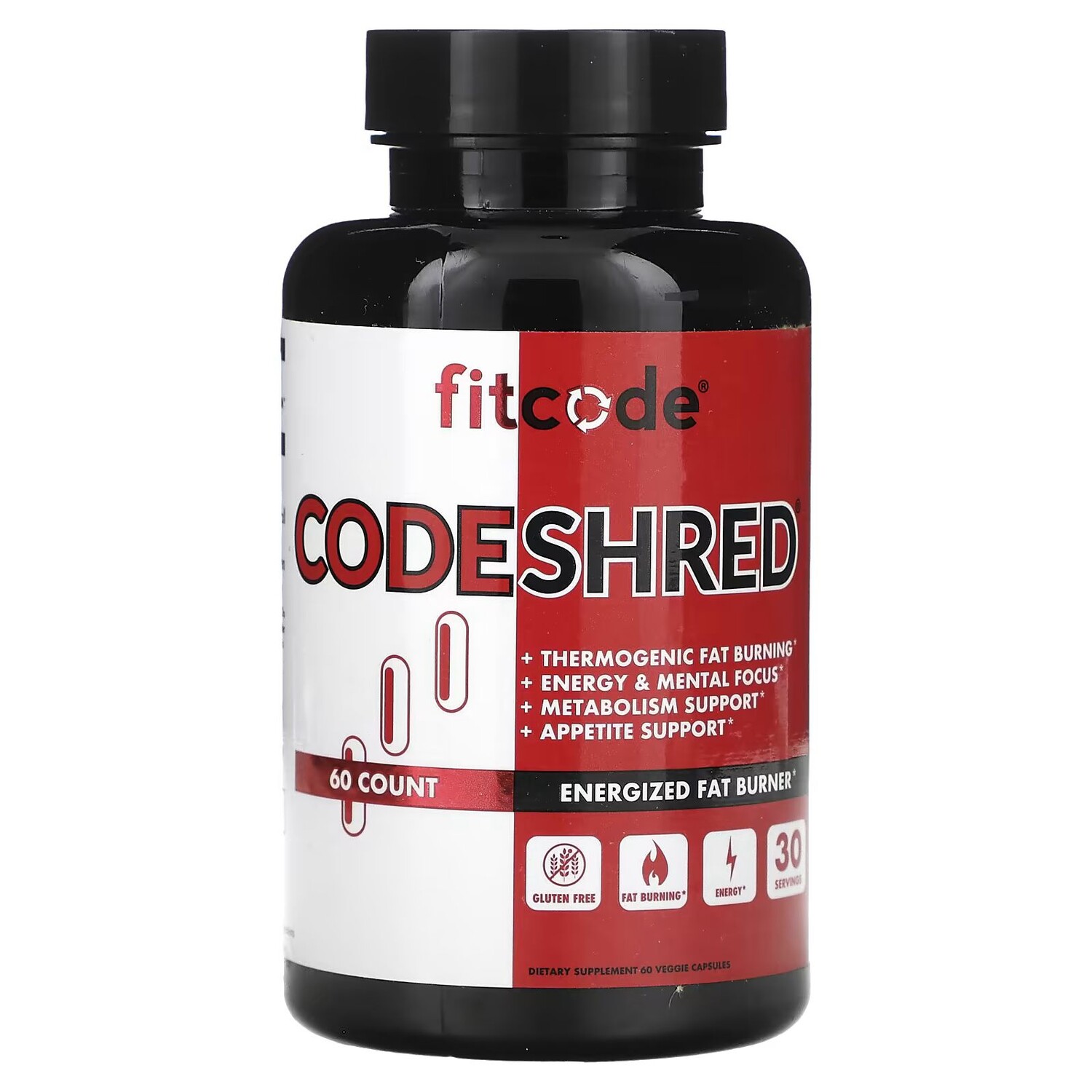 

CodeShred, 60 растительных капсул Fitcode