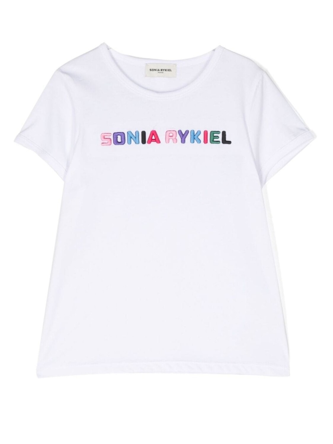 

Sonia Rykiel футболка с вышитым логотипом, белый