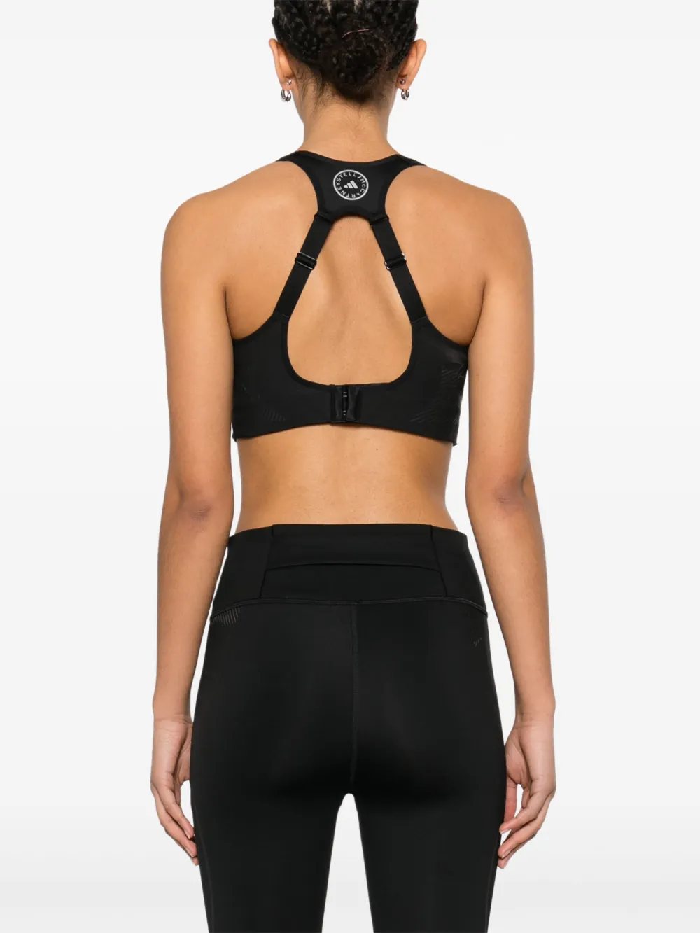 Спортивный бюстгальтер Truepace adidas by Stella McCartney, черный — фото 4