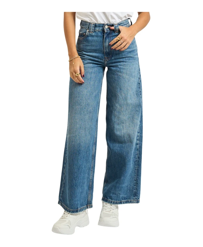 

Джинсы с высокой посадкой и широкими штанинами в стиле 70-х Tommy Hilfiger, синий