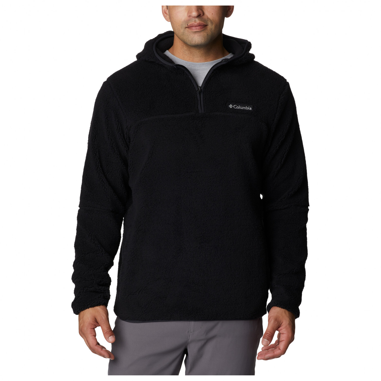 

Флисовый свитер Columbia Rugged Ridge III Sherpa Pullover, черный