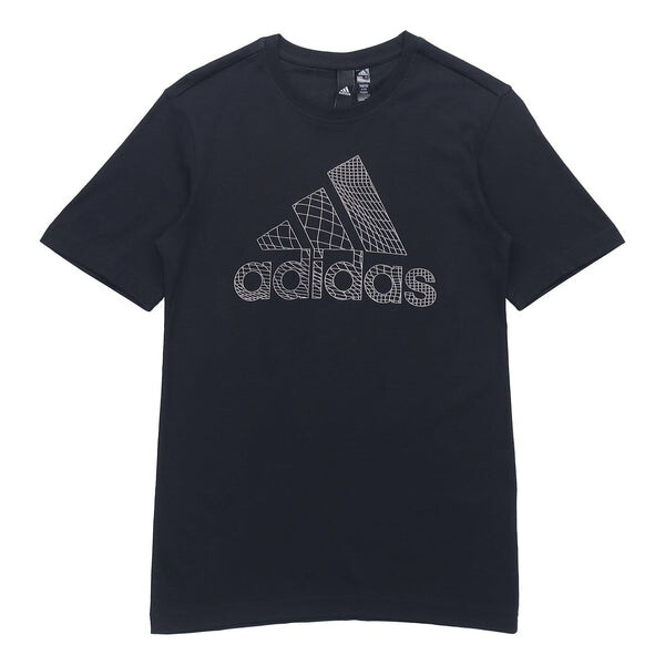 

Футболка athleisure casual sports round neck short sleeve black Adidas, черный