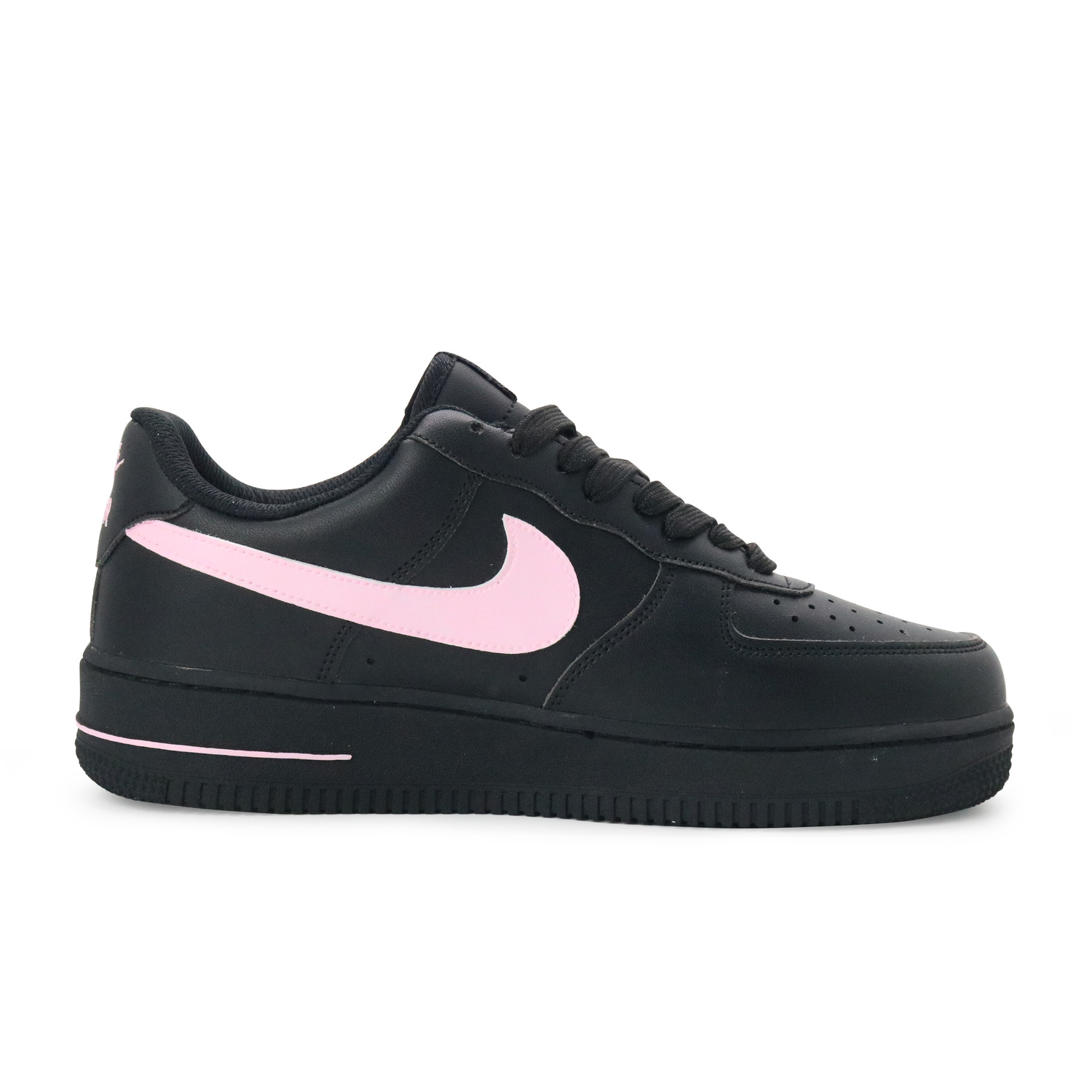 Кроссовки Nike Air Force 1 скейтерские мужские низкие сливово-розовые с коричневым и черным в шоппере, цвет Black Shopping Bag — фото 2