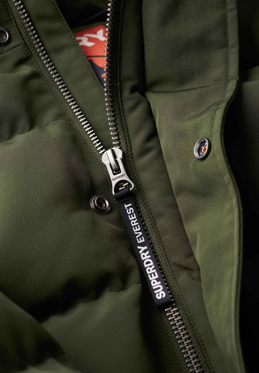 Зимняя куртка EVEREST HOODED PUFFER Superdry, зеленый — фото 2