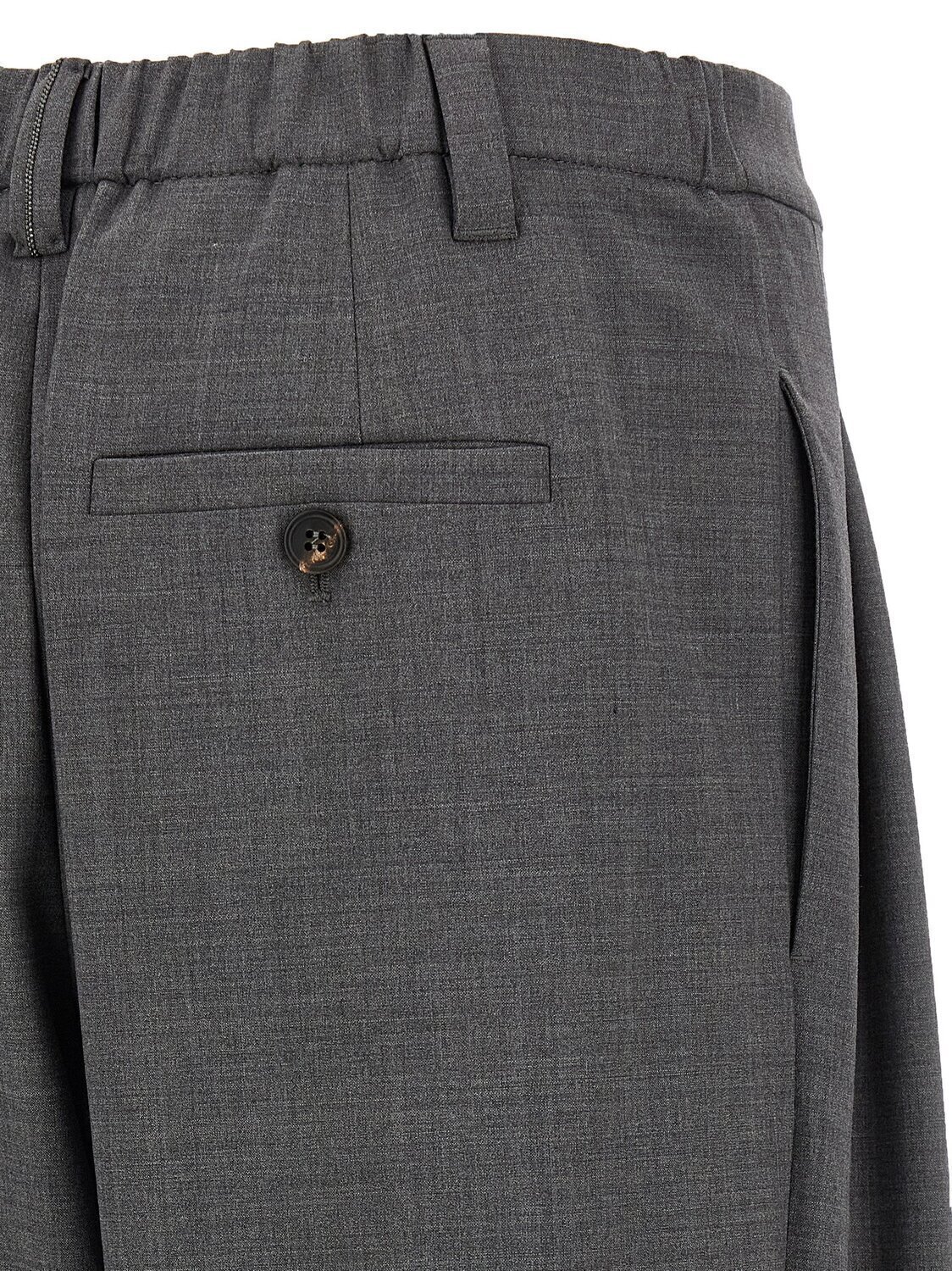Брюки "Sartorial Baggy" Brunello Cucinelli, серый — фото 4