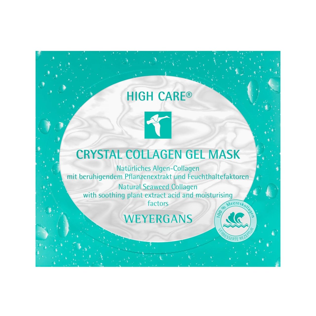 

Маска для лица crystal collagen gel mask 1 stk. - green line Weyergans, weyergans