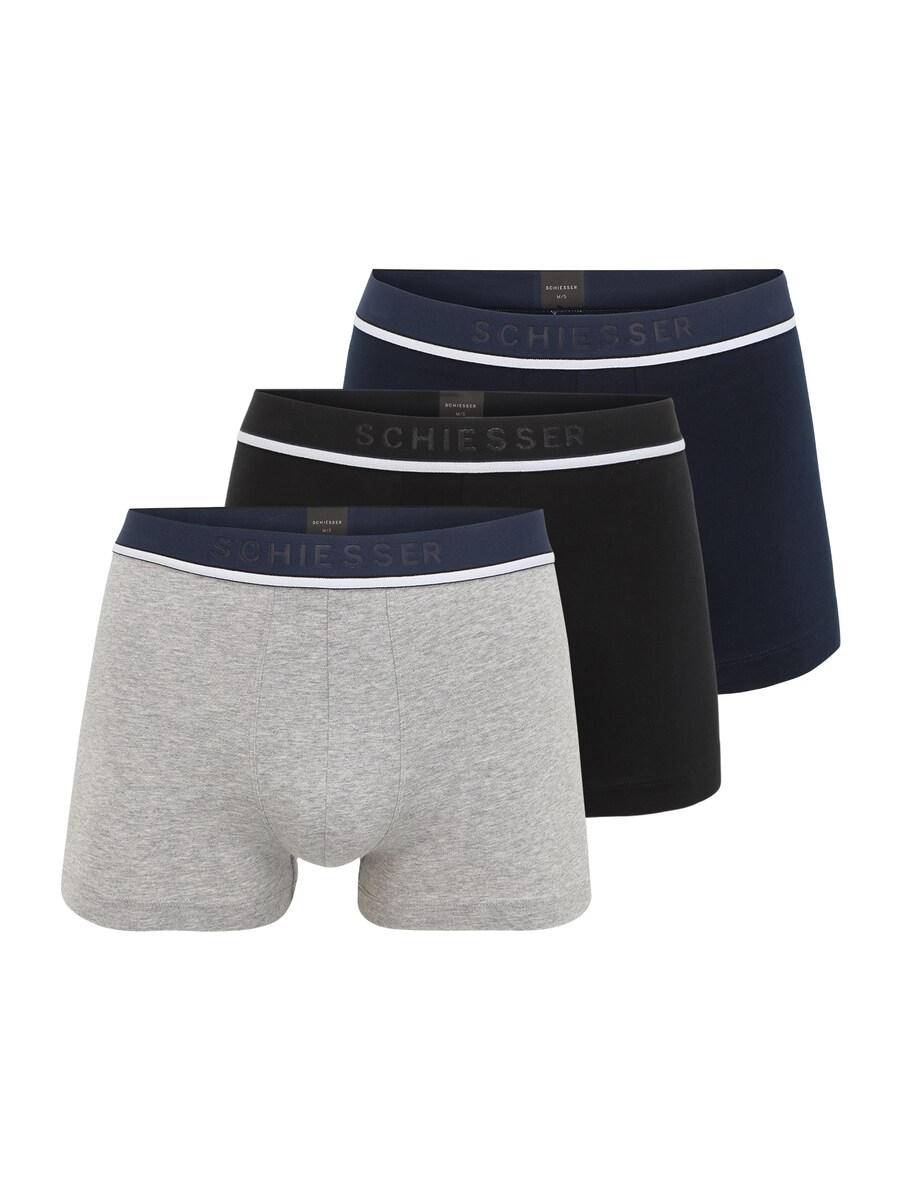 

Боксеры SCHIESSER, цвет Navy/mottled grey/Black