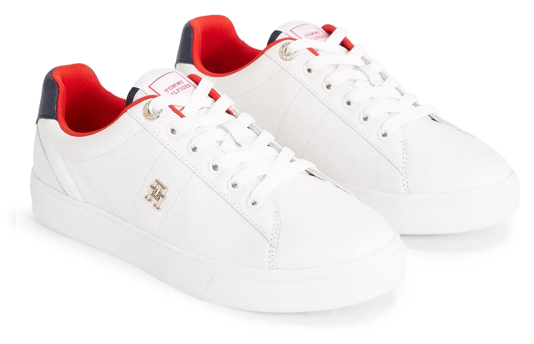 

Кроссовки на платформе Tommy Hilfiger "ESSENTIAL ELEVATED COURT SNEAKER", выполненные из экологически чистых материалов, повседневная обувь, полуботинки, туфли на шнуровке, цвет Ecru