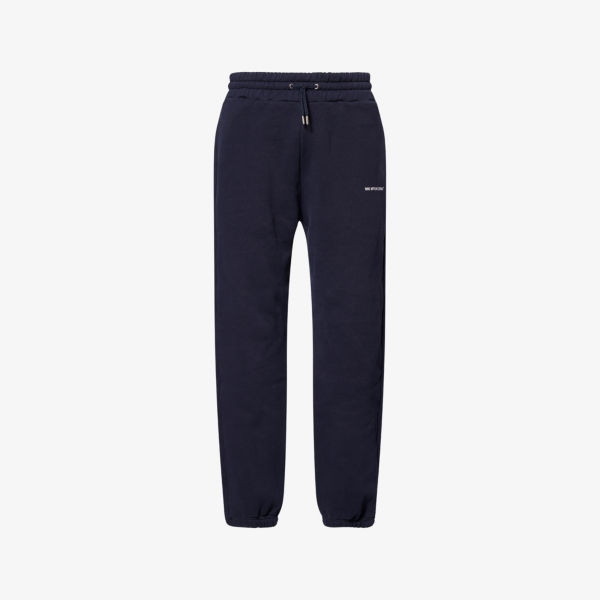 

Брюки спортивные Uniform Mki Miyuki-Zoku прямые свободного кроя из хлопковой смеси, синий