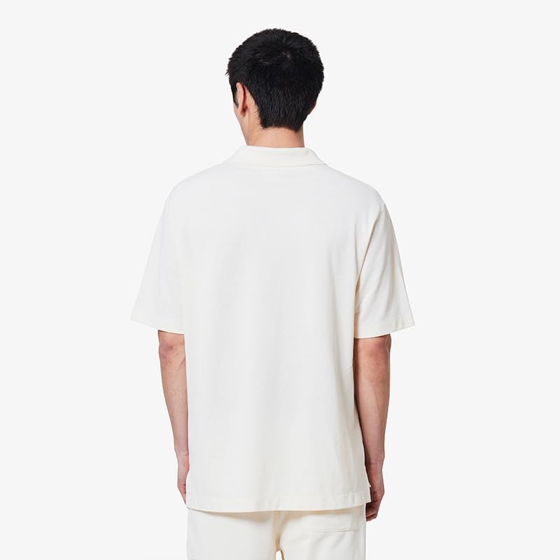 Рубашка-поло Lacoste L.12.12 Arrangement Skipper, мужская, с воротником-стойкой, светло-бежевый — фото 2