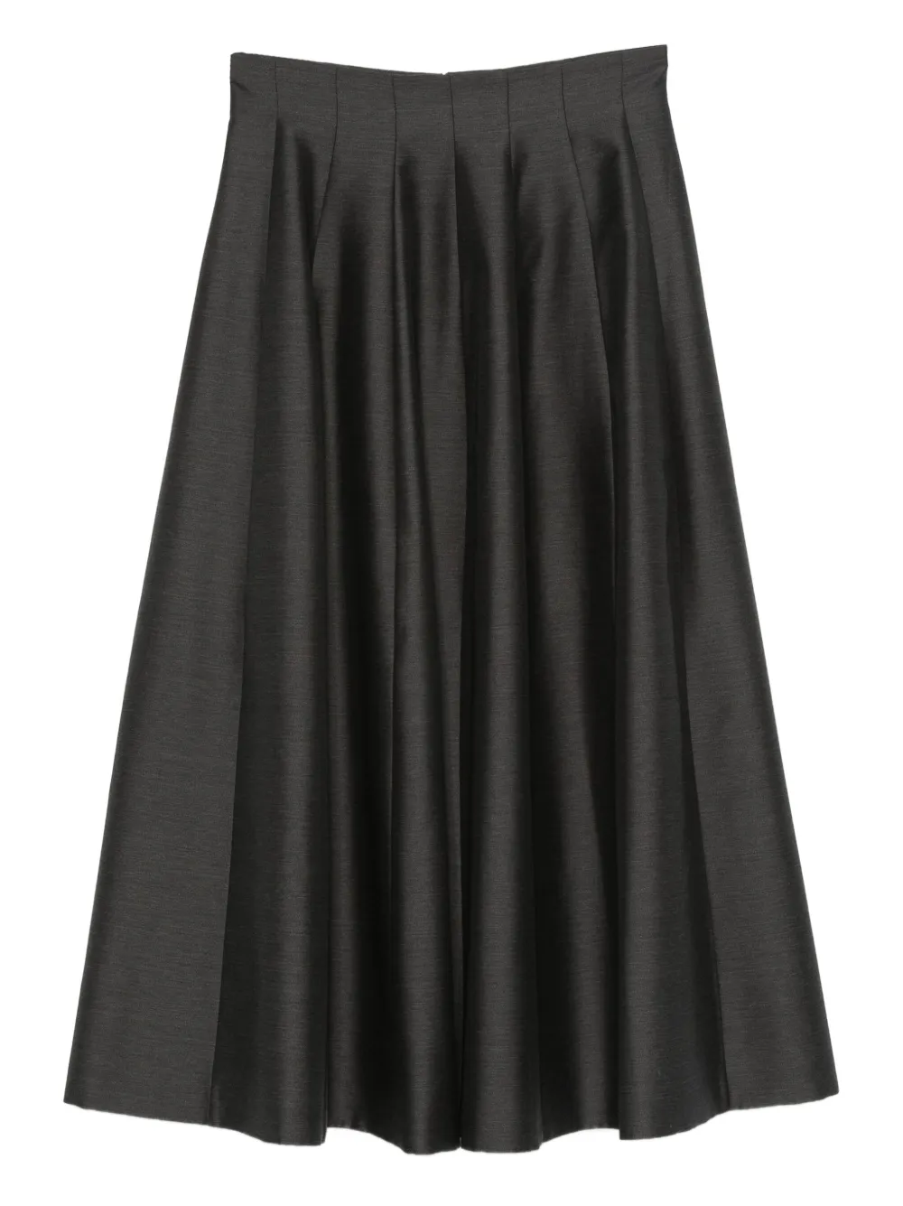 

Юбка миди со складками Alberta Ferretti, серый